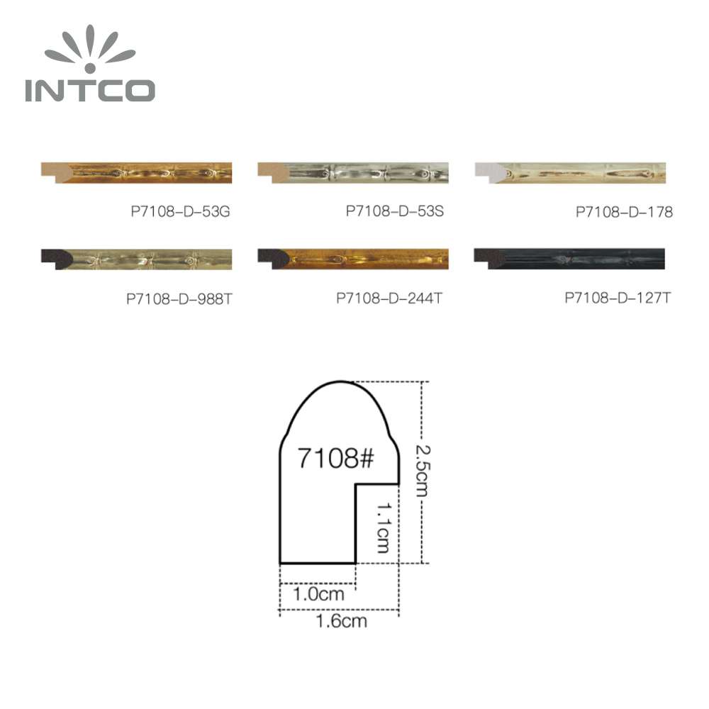 Intco picture frame moulding profiles and optional finishes